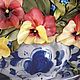  Анютки с незабудками. Картины. Рисую лентами (Жижикина Марина). Ярмарка Мастеров.  Фото №4