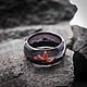 Order Paired rings 'Heart Beat Black'. greenwood44. Livemaster. . Rings Фото №3