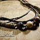 Multi-row beads made of wood and coconut. Beads2. BijouSiberia. My Livemaster. Фото №4