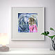 Картина с девочкой и овечкой, акварель, 18х18 см, картина в детскую. Картины. Мария Роева  Картины маслом (MyFoxyArt). Ярмарка Мастеров.  Фото №6