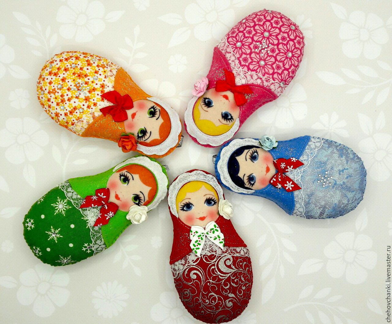 Матрешка из фетра