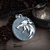 Украшения handmade. Livemaster - original item The Medallion Of The Witcher. Pendant wolf. The Witcher Netflx Nickel silver silver. Handmade.