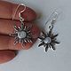 Order Earrings 'Sun' with moonstone. IndianBoho. Livemaster. . Earrings Фото №3