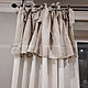 Order Linen curtains with bow ties. Linenburg. Livemaster. . Curtains1 Фото №3