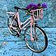 Doll Bike Pink Bicycle for Dolls 1:10 Barbie Blythe. Doll furniture. kotomka-nv. My Livemaster. Фото №6