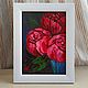 Oil painting of peonies peony flower painting with flowers, Pictures, St. Petersburg,  Фото №1