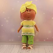 Куклы и игрушки handmade. Livemaster - original item Blouse, leggings, headband for a doll. Handmade.