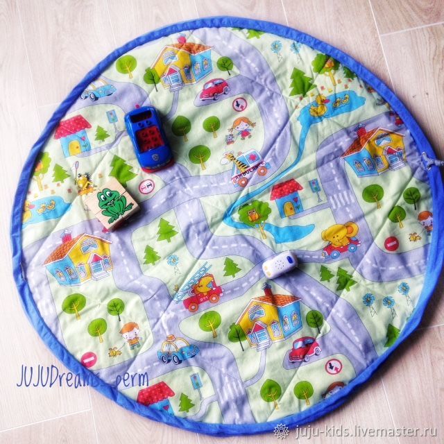 Игровой коврик-мешок в интернет-магазине на Ярмарке Мастеров | Текстиль ...