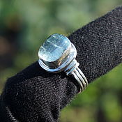 Фаланговое кольцо: Граненый Кварц Волосатик