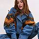 Джинсовая ретро куртка. Куртки. Sozzi-clothes. Интернет-магазин Ярмарка Мастеров.  Фото №2