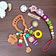 Заказать Держатель для пустышки, соски, грызунка. Анна (ChipBabyToys). Ярмарка Мастеров. . Держатели для сосок Фото №3