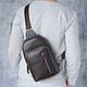 Men's leather shoulder bag ' Kortez', Backpacks, Yaroslavl,  Фото №1