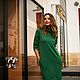 Dress from Jersey 'Emerald'. Dresses. Alexandra Maiskaya. My Livemaster. Фото №5