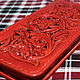 Phone case with embossed red. Case. Finist (tisneniekozhi). My Livemaster. Фото №5