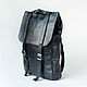 Order Leather backpack 'Moscow' black. uva. Livemaster. . Backpacks Фото №3