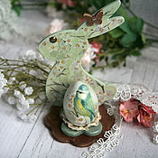 Сувениры и подарки handmade. Livemaster - original item Easter Bunny Spring melodies. Decoupage Easter. Handmade.