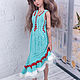 Вязаное платье для Минифи 1/4 BJD, Одежда для кукол, Балахна,  Фото №1