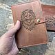 Заказать Лев Горы Обложка из кожи для автодокументов стс паспорта. Iron Arm Leatherworks (Екатерина). Ярмарка Мастеров. . Обложка на паспорт Фото №3