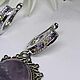 Ice Lake earrings with natural amethyst. Earrings. AnnaCraft. My Livemaster. Фото №4