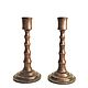 Wooden candlesticks, Holland, Vintage candlesticks, Munster,  Фото №1