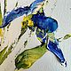 Mini painting irises in a frame. Small paintings with irises. Pictures. Zabaikalie. My Livemaster. Фото №4