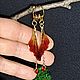  Красные крылья бабочки. Женские серьги вечерние. Серьги классические. Драконы и украшения Марины Устиновой. Ярмарка Мастеров.  Фото №13