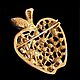 Винтаж: Брошь яблочко. Броши винтажные. broochivintage. Интернет-магазин Ярмарка Мастеров.  Фото №2