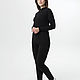 Черные женские легинсы из конопли. Леггинсы. Uzor Wear. Интернет-магазин Ярмарка Мастеров.  Фото №2