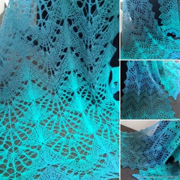 Аксессуары ручной работы. Ярмарка Мастеров - ручная работа Палантин "Волна". Handmade.