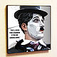 Picture poster Pop Art Charlie Chaplin 2 in the style of pop art, Fine art photographs, Moscow,  Фото №1