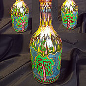 Посуда handmade. Livemaster - original item Bottle. Magic Forest. Handmade.
