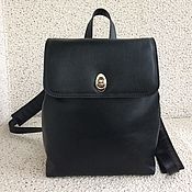 VICTORIA bag, черная кожаная сумка