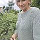 Джемпер цвета ПОЛЫНЬ. Джемперы. Ludmilin-clubok. Ярмарка Мастеров.  Фото №6