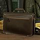 Мужской портфель "Benedict" (Бенедикт) Dark Brown. Портфель. Jim Hawkins (Константин). Интернет-магазин Ярмарка Мастеров.  Фото №2