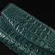 Кошелек-клатч женский из кожи крокодила IMA0007VG2. Кошельки. CrocShop товары из экзотической кожи. Ярмарка Мастеров.  Фото №7
