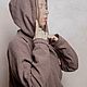 Кардиган-мантия из крапивы с бахромой. Кардиганы. ZEN SEW. Интернет-магазин Ярмарка Мастеров.  Фото №2