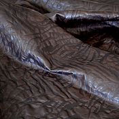Материалы для творчества handmade. Livemaster - original item Genuine leather 0,65 mm - Chocolate with embossed. Handmade.