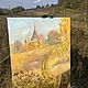 Oil painting 'Church on the hill. Yellow Autumn'. Pictures. Zhanne Shepetova. Online shopping on My Livemaster.  Фото №2