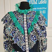 Одежда handmade. Livemaster - original item blouse: Elegant blouse made of silk and lace. Handmade.