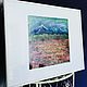 Oil pastel painting of mountains and a blooming meadow 'Alpine' 280h280 mm. Pictures. chuvstvo-pozitiva. My Livemaster. Фото №5