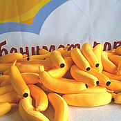 Активный отдых и развлечения handmade. Livemaster - original item 10 pcs Bananas Soft Props Animators Club. Handmade.
