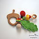 Beech rodent acorn with pendants, Teething toys, Penza,  Фото №1