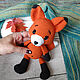 Little fox Ginger Soft toy fox Little fox Red Fox, Stuffed Toys, Moscow,  Фото №1
