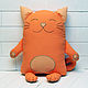 Decorative pillow toy Red cat. Pillow. pillowstown. My Livemaster. Фото №5