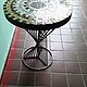 TABLES: Wrought iron table with mosaic 'Etna'. Tables. Marjana. Online shopping on My Livemaster.  Фото №2