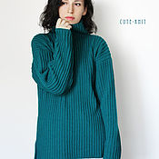 Одежда handmade. Livemaster - original item Sweaters: women`s knitted green. Handmade.