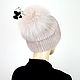 Elegant ladies hat made of fur Finnish mink. Art.DF-121. Caps. Mishan (mishan). My Livemaster. Фото №4