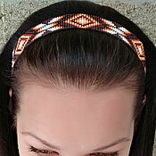 Украшения handmade. Livemaster - original item Headband - elastic band made of beads in Boho style Ethnic Hair Hoop. Handmade.