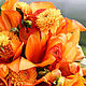 Interior wedding Bridal bouquet understudy leather Orange flowers. Flowers. flowersstyle (flowersstyle). My Livemaster. Фото №4