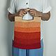 Вязаная пляжная сумка Оранжевая сумка шопер на лето. Пляжная сумка. Творческая студия 'Твой стиль'. Ярмарка Мастеров.  Фото №4